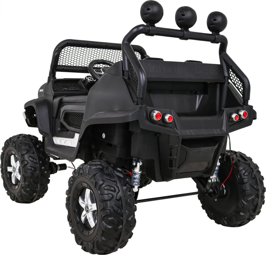 Ramiz Mercedes Benz Unimog pre deti Čierna + Terrain 4x4