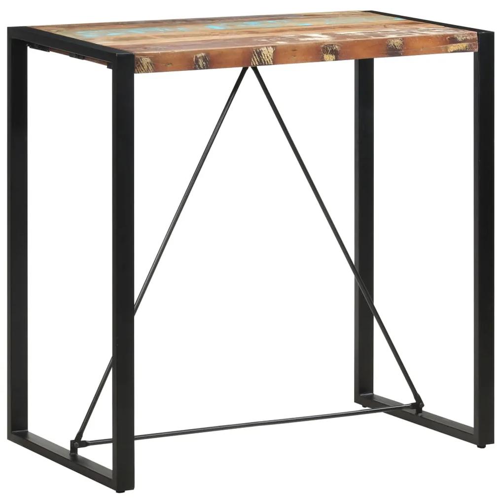 Barový stolík 110x60x110 cm masívne recyklované drevo 285955