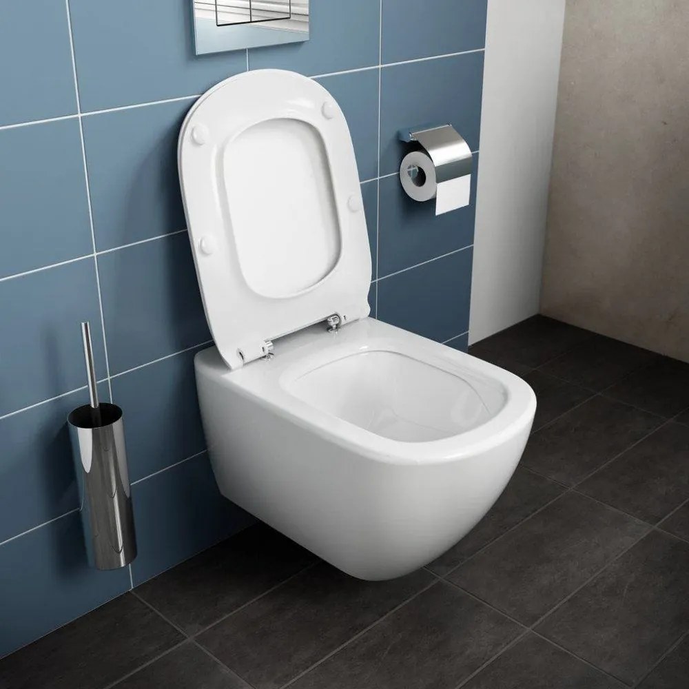 GEBERIT Kombifix súprava 5v1 - inštalačný modul, závesné WC AquaBlade a Softclose Slim sedátko IDEAL STANDARD Tesi, tlačítko Sigma01, 115.770.21.5 (lesklý chróm), 110.302.00.5 NU2