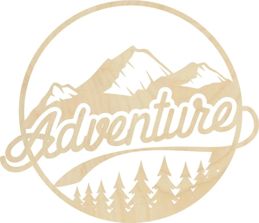 SENTOP | Drevený obraz na stenu s prírodným motívom adventure| SENTOP PR0421