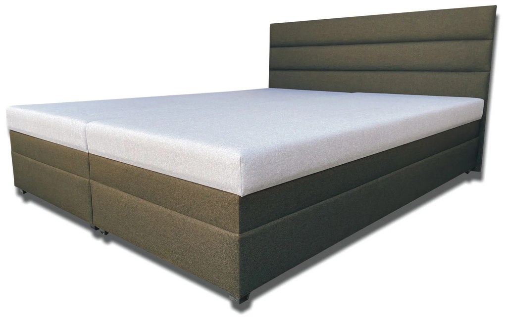 Manželská posteľ 160 cm Rebeka (s penovými matracmi) (coffee). Vlastná spoľahlivá doprava až k Vám domov. 1030944