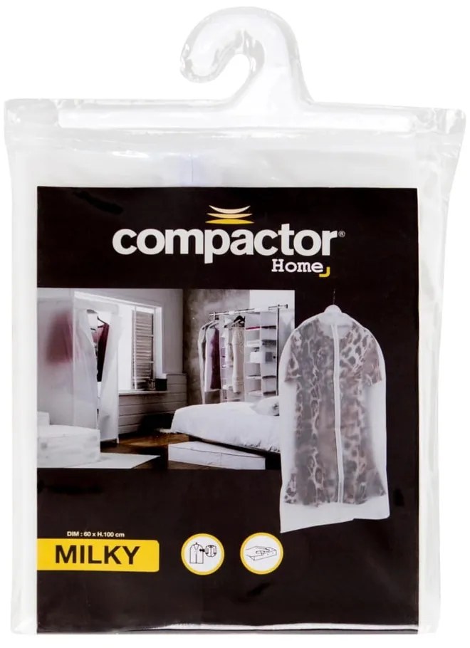 Biely obal na šaty Compactor Milky