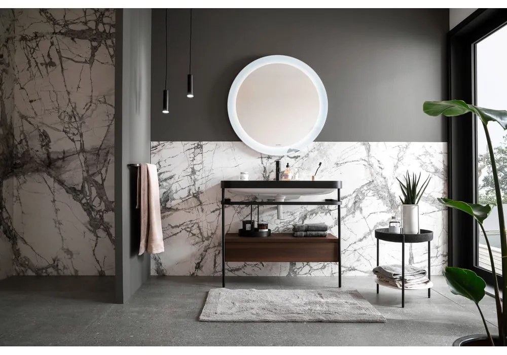 Čierne LED stmievateľné závesné svietidlo ø 10 cm Stina – Fischer & Honsel