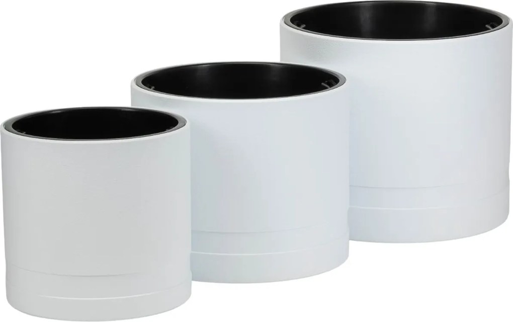 Květináč LUNA Cylinder 30,8 cm bílý