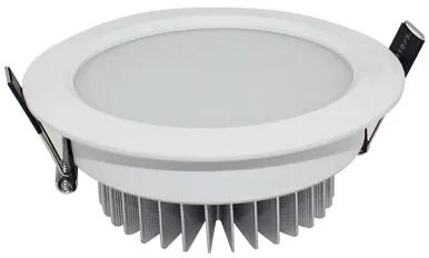 Ledco Zápustné LED svietidlo 12W kruh 140x50, AC110-240V studená biela
