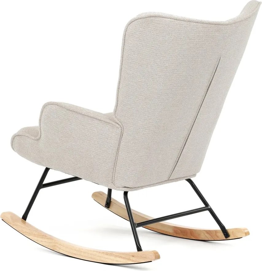 Hojdacie kreslo FABIAN — látka, krémová