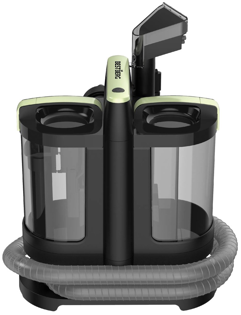 Tepovač kobercov a čalúnenie BestBerg BBCT-10G / 450 W / 1,4 l + 0,7 l / čierna
