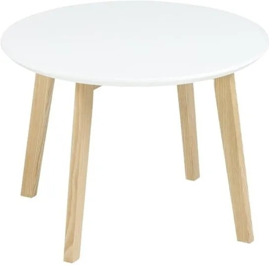 Biely konferenčný stolík Actona Molina, ⌀ 50 cm