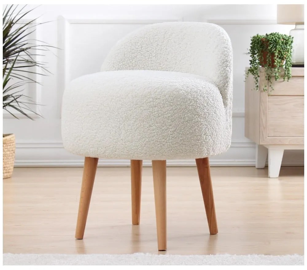 Biely taburet Rufmee – Artie