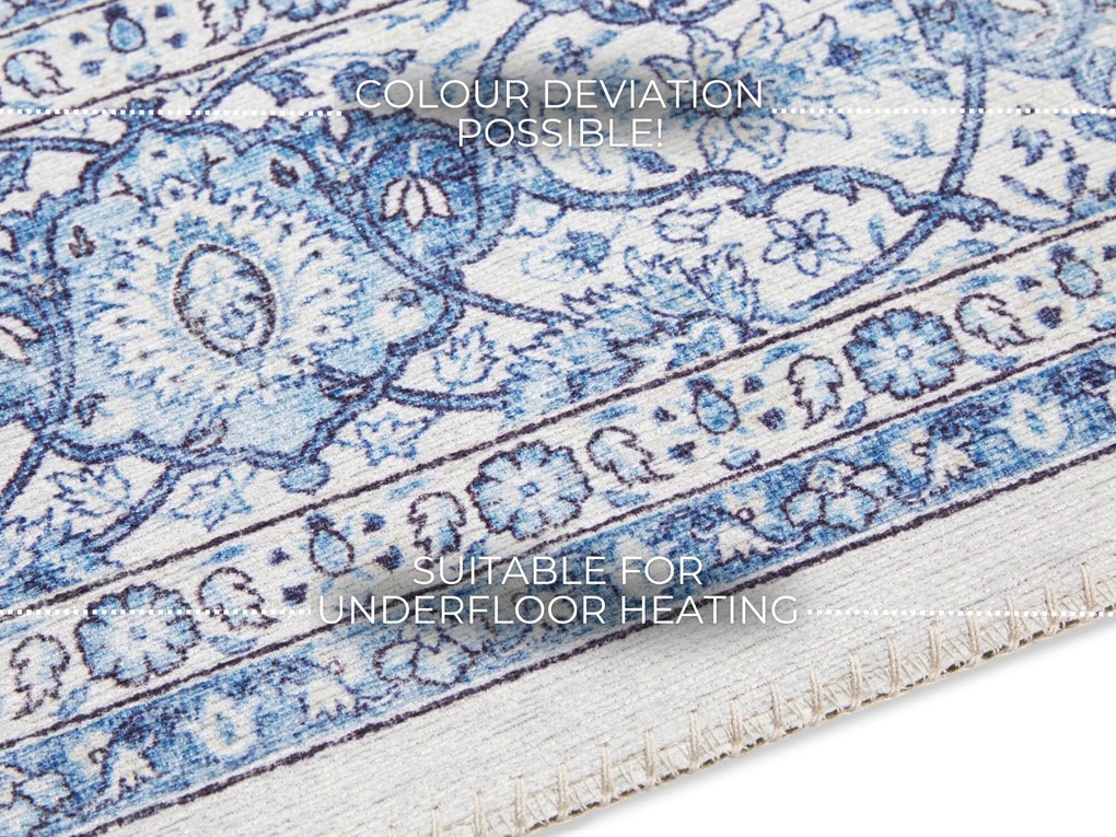 Kusový koberec Imagination 104219 Sapphire / Blue z kolekcie Elle, 160x230, modrá, chodba / predsieň, ELLE Decoration