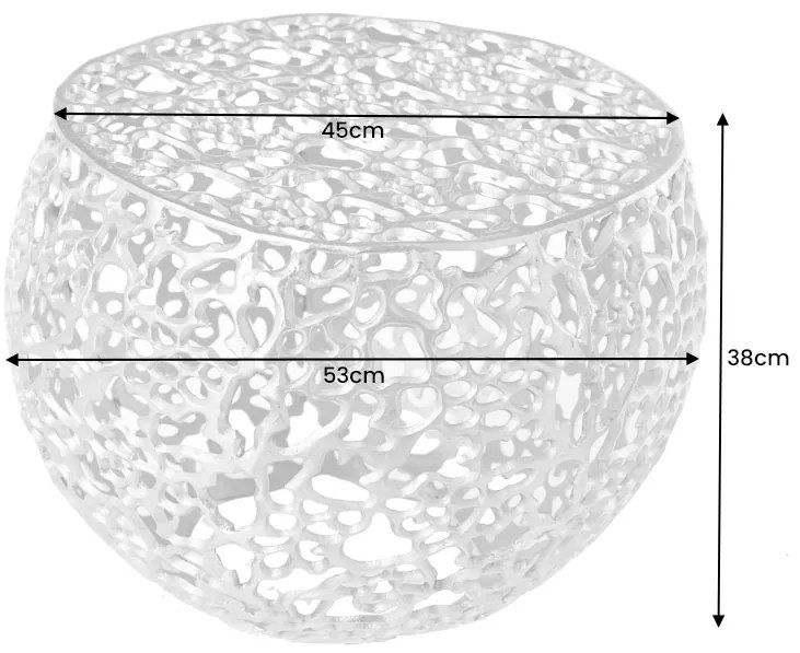 Konferenčný stolík Leaf 55cm zlatá