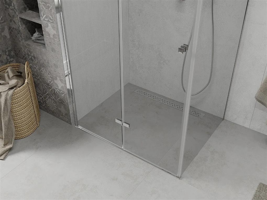 Mexen Lima, sprchovací kút 110 (dvere) x 80 (stena) cm, 6mm číre sklo, chrómový profil, 856-110-080-01-00
