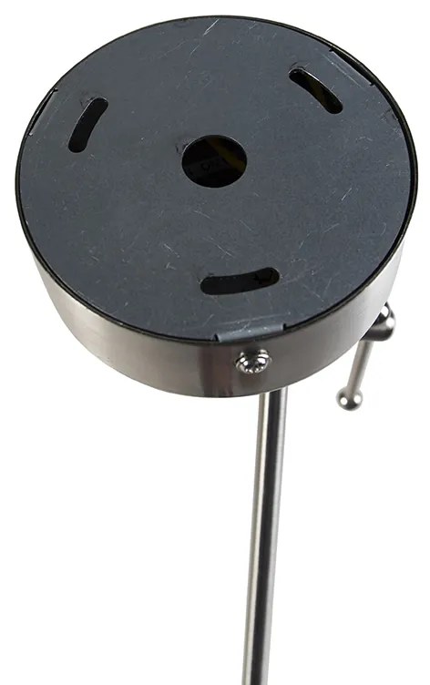 Osvetlenie na záves s pleteným tienidlom krémovej farby 35 cm - Blitz