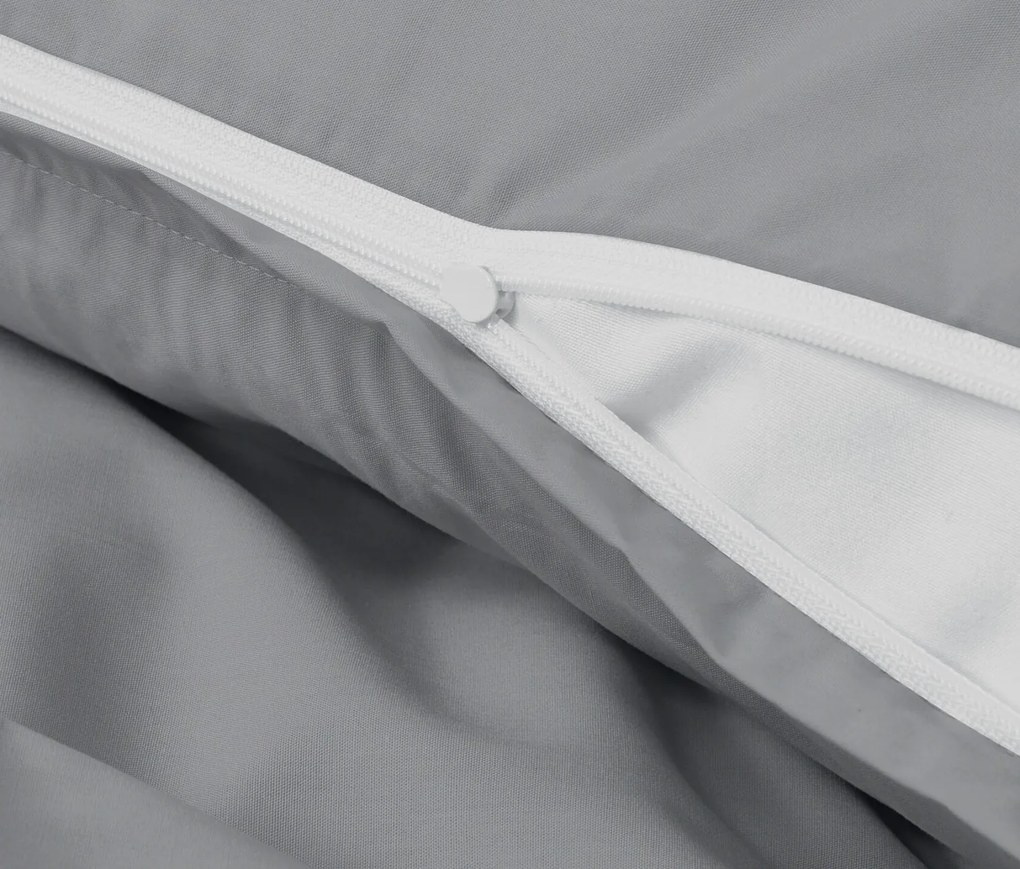 Posteľná bielizeň z perkálu, sivá, štandardná veľkosť