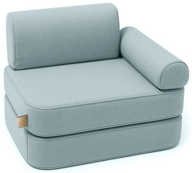 MeowBaby® Outzy Detská modulárna 6-prvková pohovka, cloudberry-sky-blue