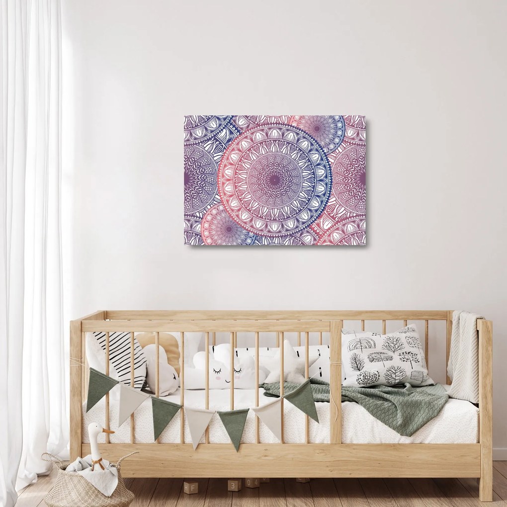Sklenený obraz z mandál (70x50 cm)