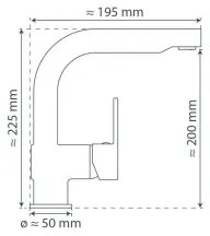 Schütte 79710 - Drezová batéria s vysúvacou sprchou LONDON, lesklý chróm