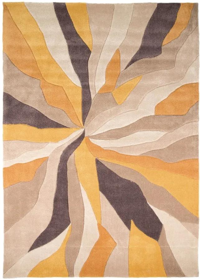 Žltý koberec Flair Rugs Splinter, 80x150 cm