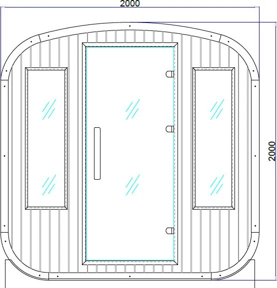 BPS-koupelny Záhradná kombinovaná sudová sauna 2v1 HYD-4767 - Infrasauna + fínska sauna 200x200, 4-6 osôb