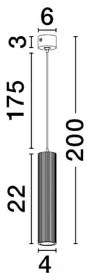 Moderný luster Comet Biela