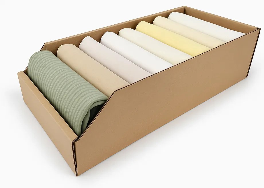 KARTON PAK Úložné boxy na oblečenie, organizéry do skrine EKO KARTON 30x54cm