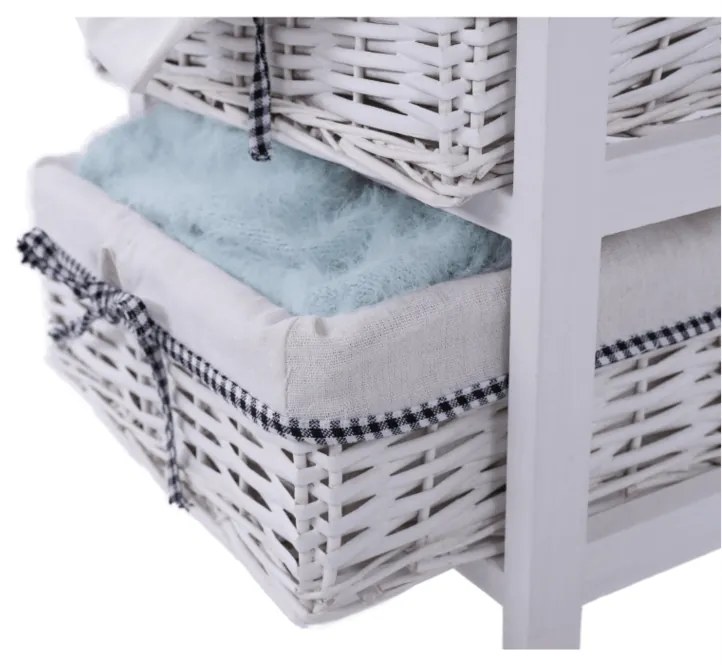 Tempo Kondela Komoda Ruby biela, 73 cm