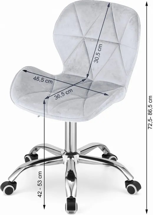 AKCIA Svetlohnedé kancelárske kreslo AVOLA VELVET II. akosť