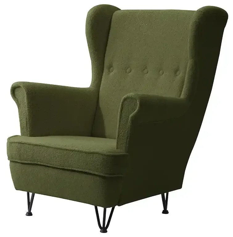 Skandinávske kreslo MARS Zelený