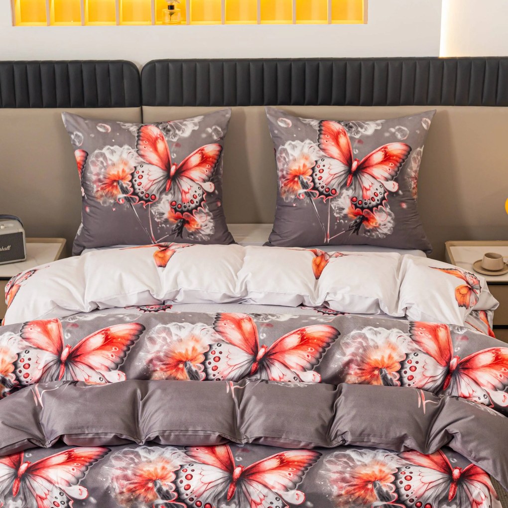 Obliečky z mikrovlákna FLARISSE sivé Rozmer obliečky: 70 x 80 cm | 140 x 200 cm