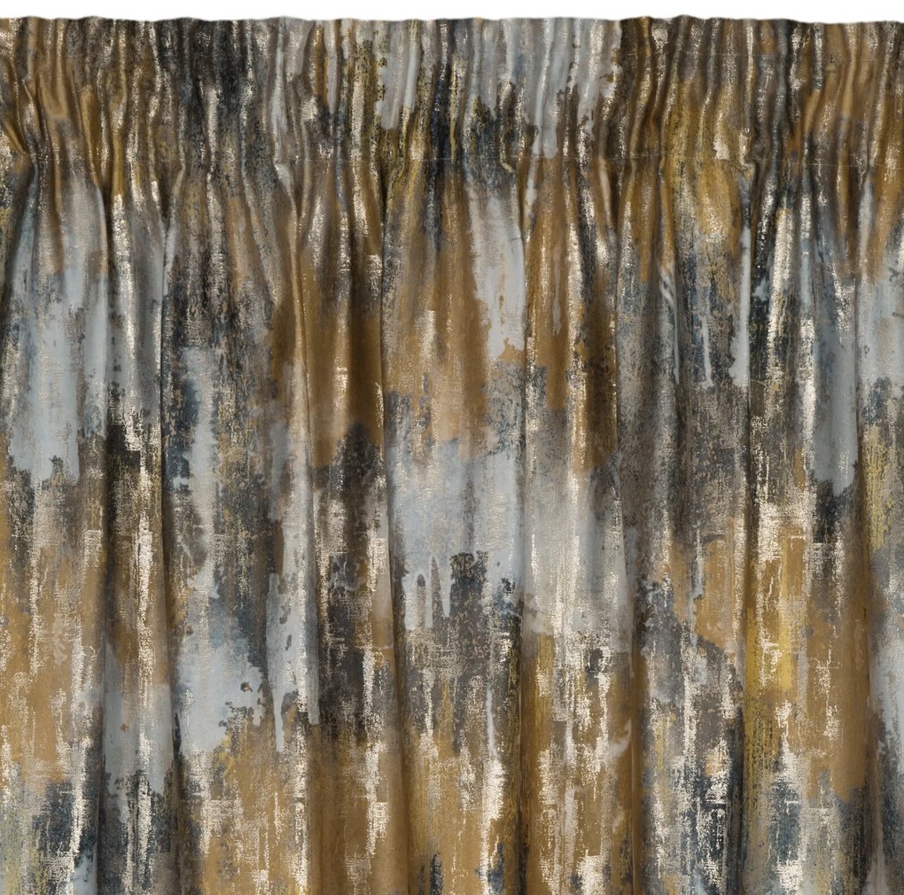 ZATEMŇOVACÍ ZÁVES NA PÁSKE ESTER 140X270 CM VZOROVANÁ