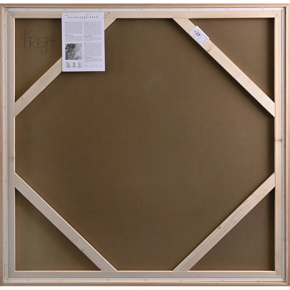 Ručne maľovaný obraz 100x100 cm Goldplay – Malerifabrikken