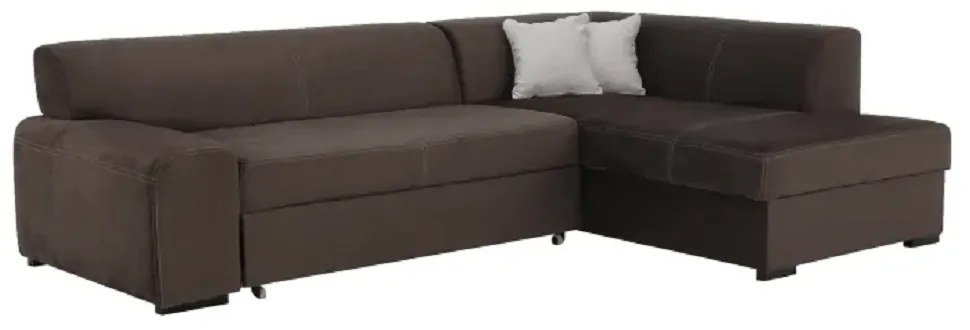 Sedacia súprava, hnedá, pravá, MINERVA NEW