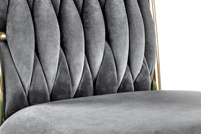 JEDÁLENSKÁ STOLIČKA MARITA ŠEDÁ + ZLATÁ