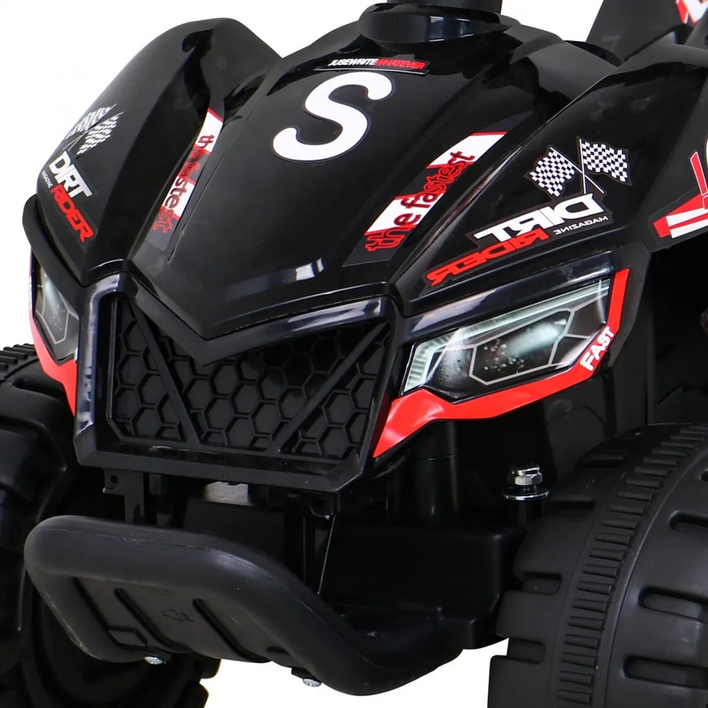 Ramiz Najrýchlejšia batériová štvorkolka pre deti Čierna + 25W motor