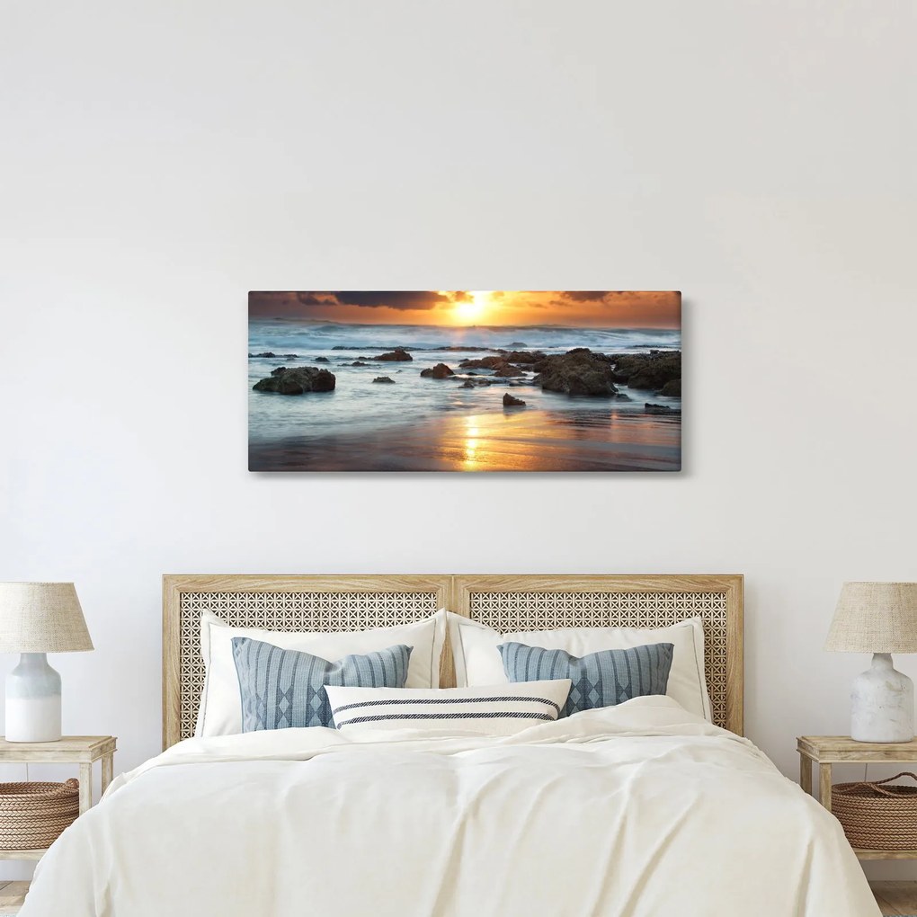 Obraz - More zaliate slnkom (120x50 cm)