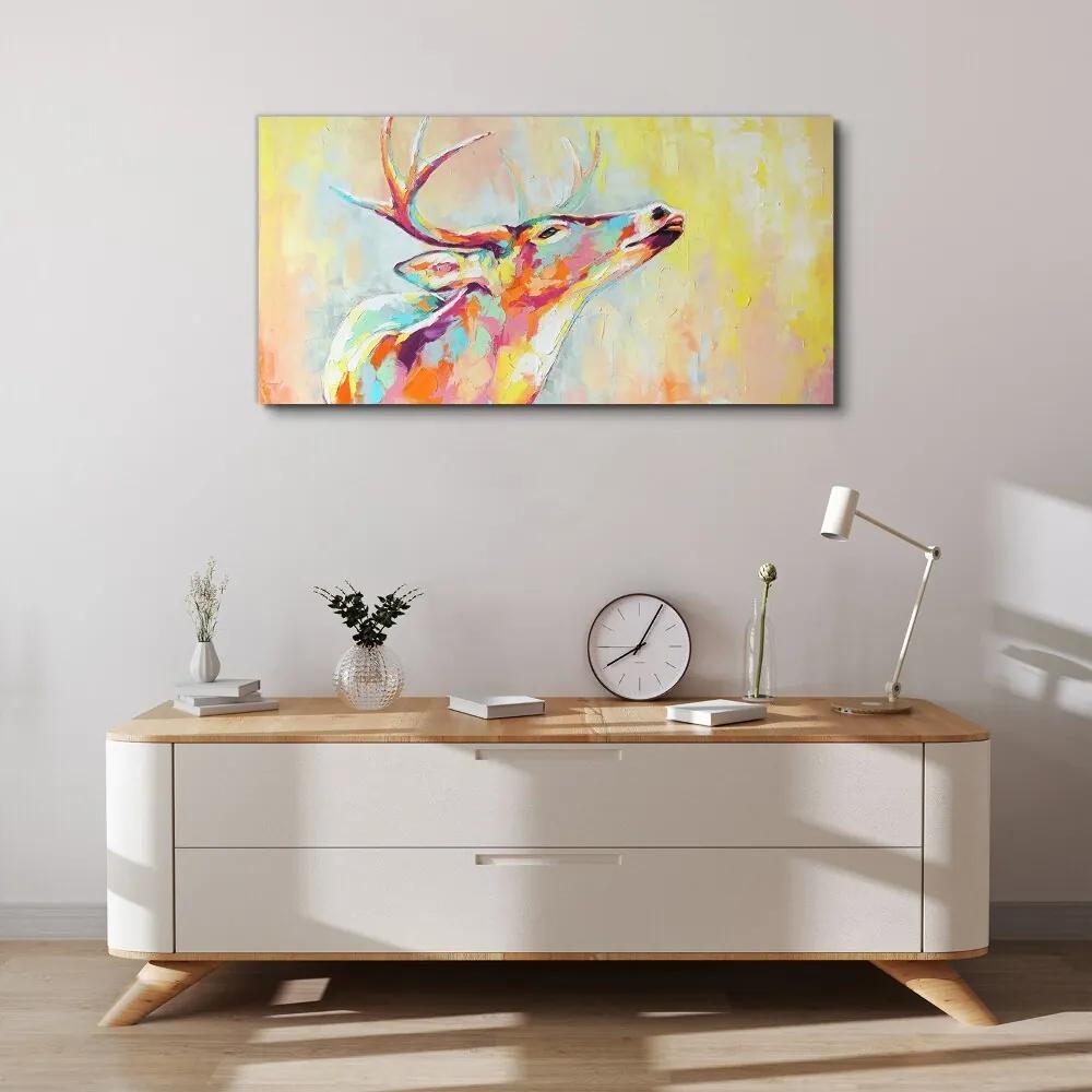 Obraz na plátne Zvieracie jeleň abstrakcie