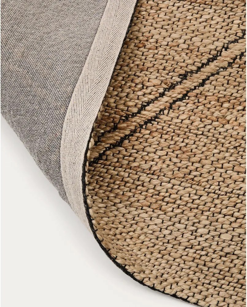 Ručne tkaný jutový koberec v prírodnej farbe 200x300 cm Vallalta – Kave Home