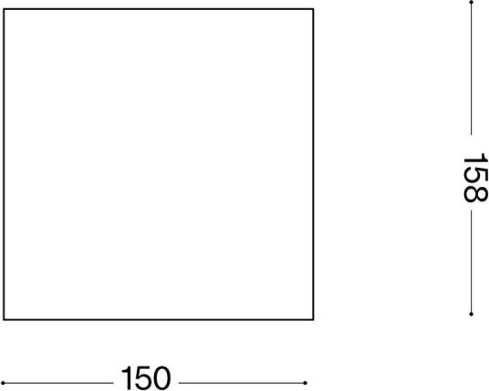 Ideal Lux - Vonkajšie bodové svietidlo TECHO 1xGU10/20W/230V 15x15 cm IP54 hnedé