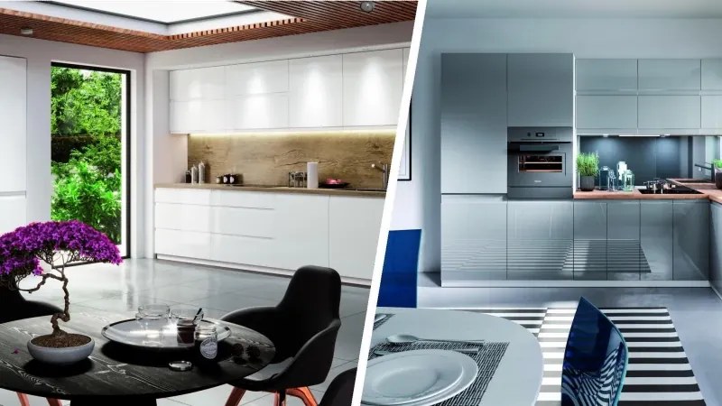 Kuchynská linka Aspen 240 cm šedá