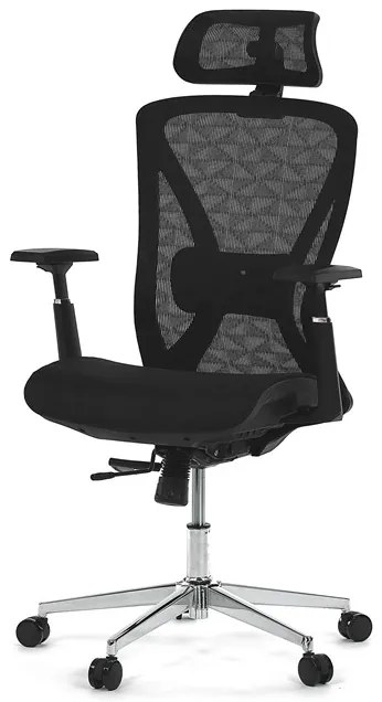 Autronic BONTEC Kancelárska stolička, synchrónny mechanizmus, čierna sieťovina, KA-S258 BK Farba: Čierna