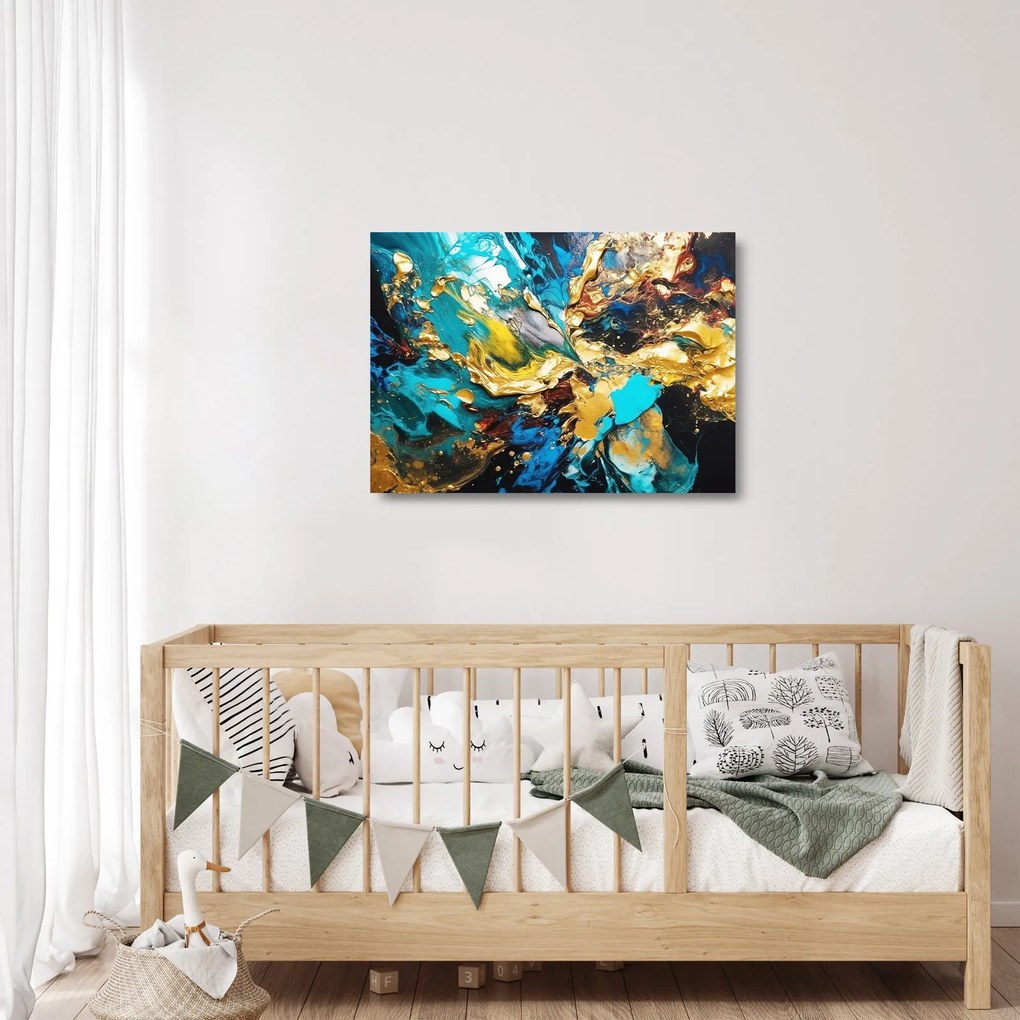 Sklenený obraz - Textúrovaná olejomaľba (70x50 cm)