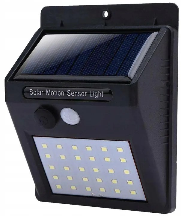 Verk 01390 Nástenné solárne svietidlo s pohybovým senzorom - 30 LED