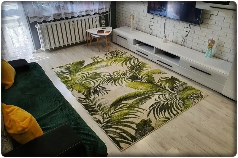 Dekorstudio Moderný koberec GARDEN so vzorom listov 713 Rozmer koberca: 200x290cm