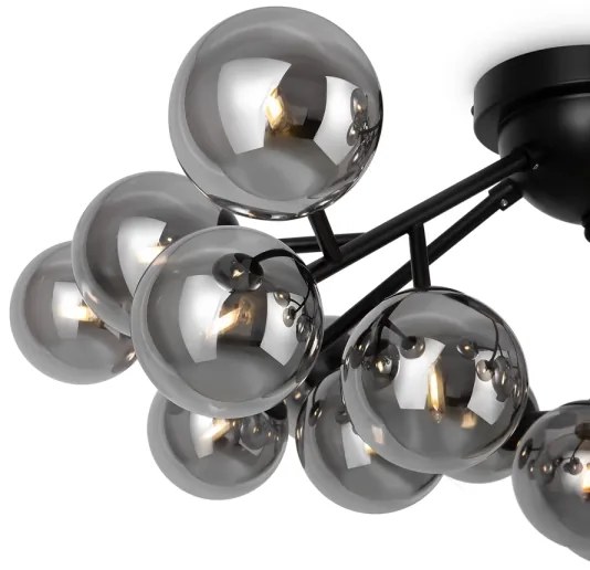 Maytoni MOD545CL-20B - Prisadený luster DALLAS 20xG9/28W/230V čierna