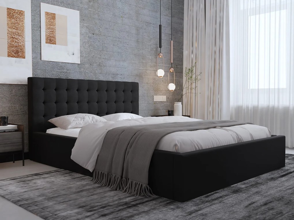 Čalúnená posteľ s úložným priestorom TOP line 2 120x200 cm