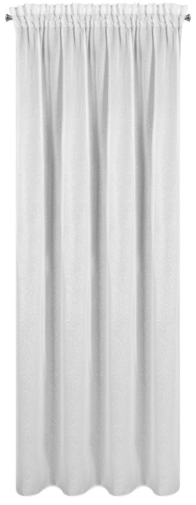 ZÁCLONA NA PÁSKE TULSA 140X270 CM BIELA