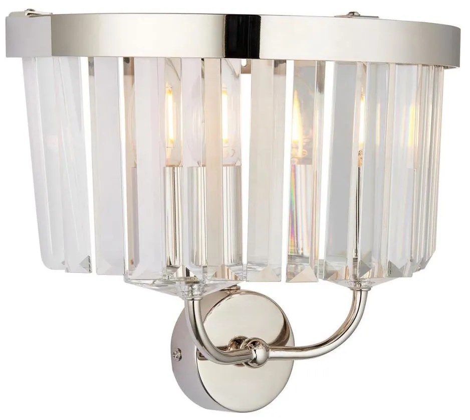 Endon 106448 - Nástenné svietidlo CHESTERFIELD 2xE14/6W/230V lesklý chróm