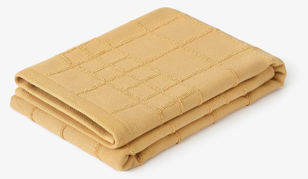 Goldea kuchynská froté utierka - horčicová 50 x 70 cm