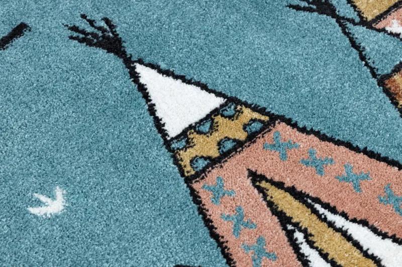 Detský kusový koberec Fun Indian blue - 200x290 cm