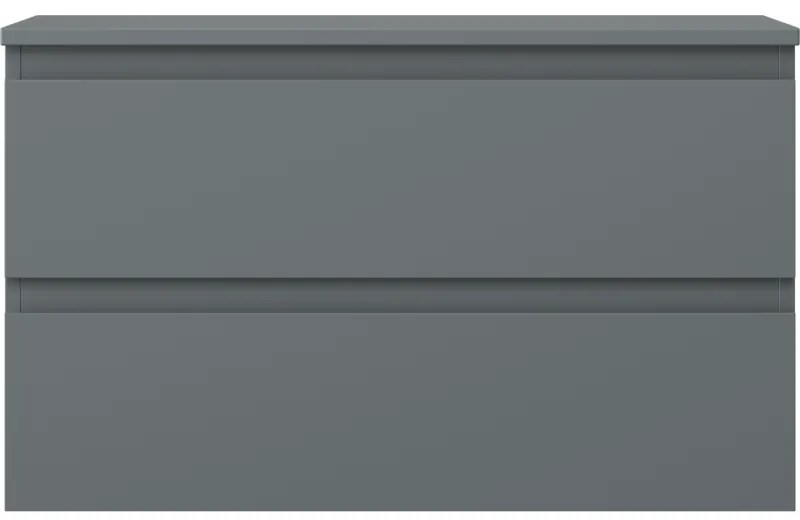 Mexen Orio, kúpeľňová skrinka 80 cm s hornou časťou, 2 zásuvky, grafitová matná, 91A10-08047-2-BFFC66